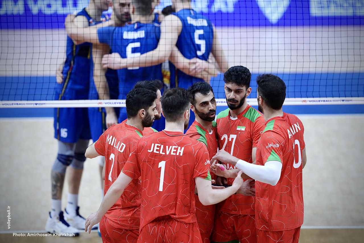 تیم ملی والیبال ایران,لیگ ملت های والیبال,تیم ملی والیبال ایتالیا,امین اسماعیل نژاد,مرتضی شریفی,