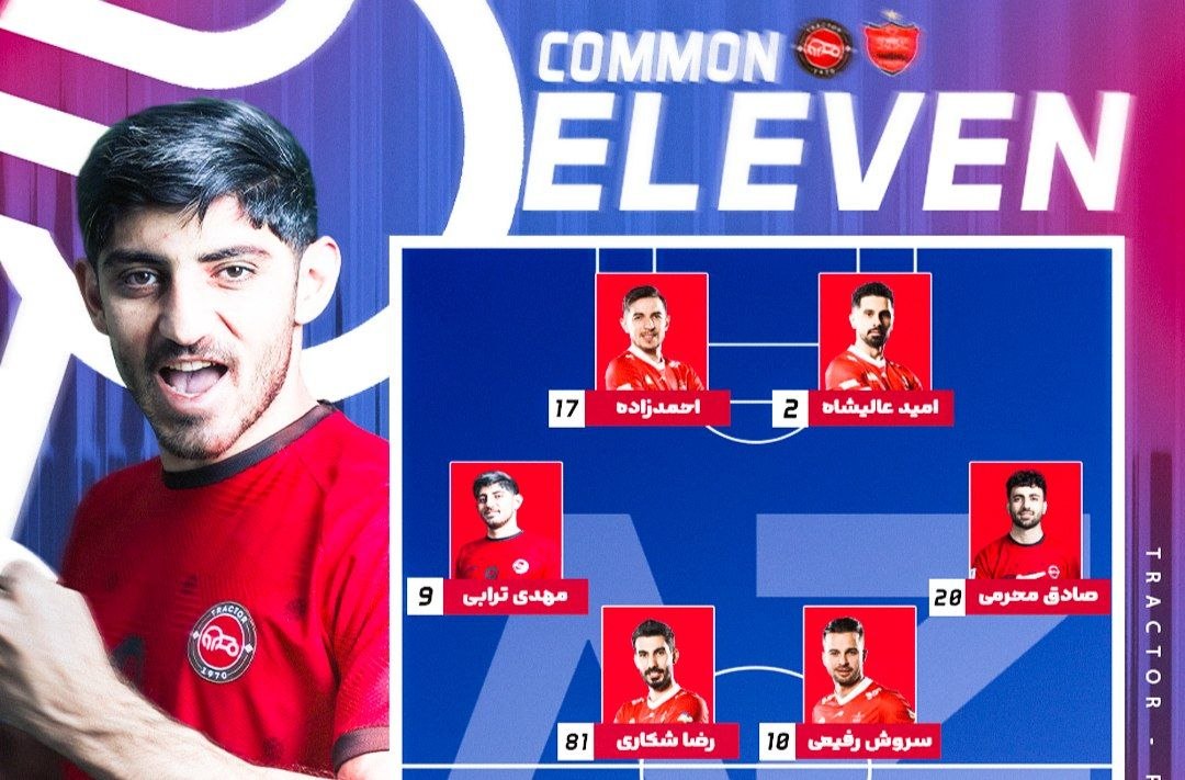اسکواد ویژه تراکتور-پرسپولیس تراکتور,پرسپولیس,لیگ برتر فوتبال ایران,